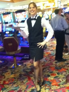 I played a hot waitress at the casino for Person of Interest on CBS